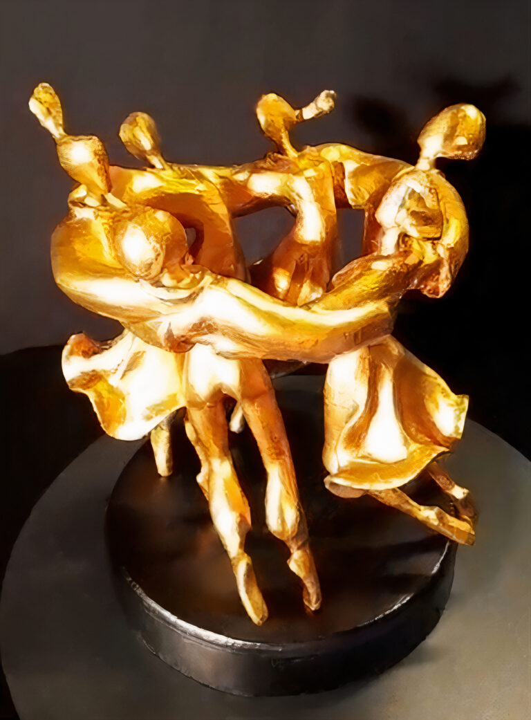Hora dance statue by Avi Kenan